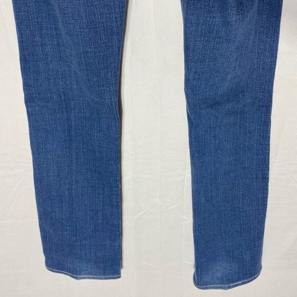 Wrangler Q Baby Med Wash Low Mid Rise Flap Pocket Straight Leg Jeans 28X36 - Picture 12 of 15